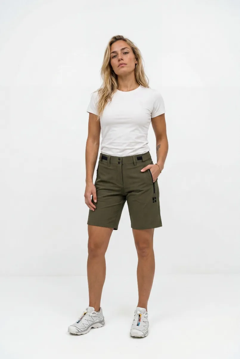 Poederbaas Outdoor Korte Broek Unisex SOLX Short Olive Green
