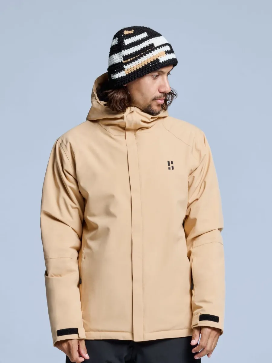 Poederbaas Ski-jas Heren Arctic 2L Insulated Warm Sand