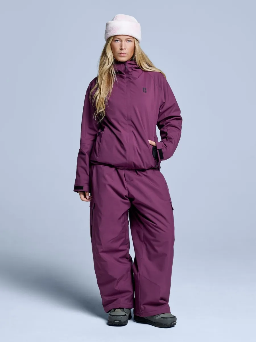 Poederbaas Ski-jas Dames Arctic 2L Insulated Bordeaux