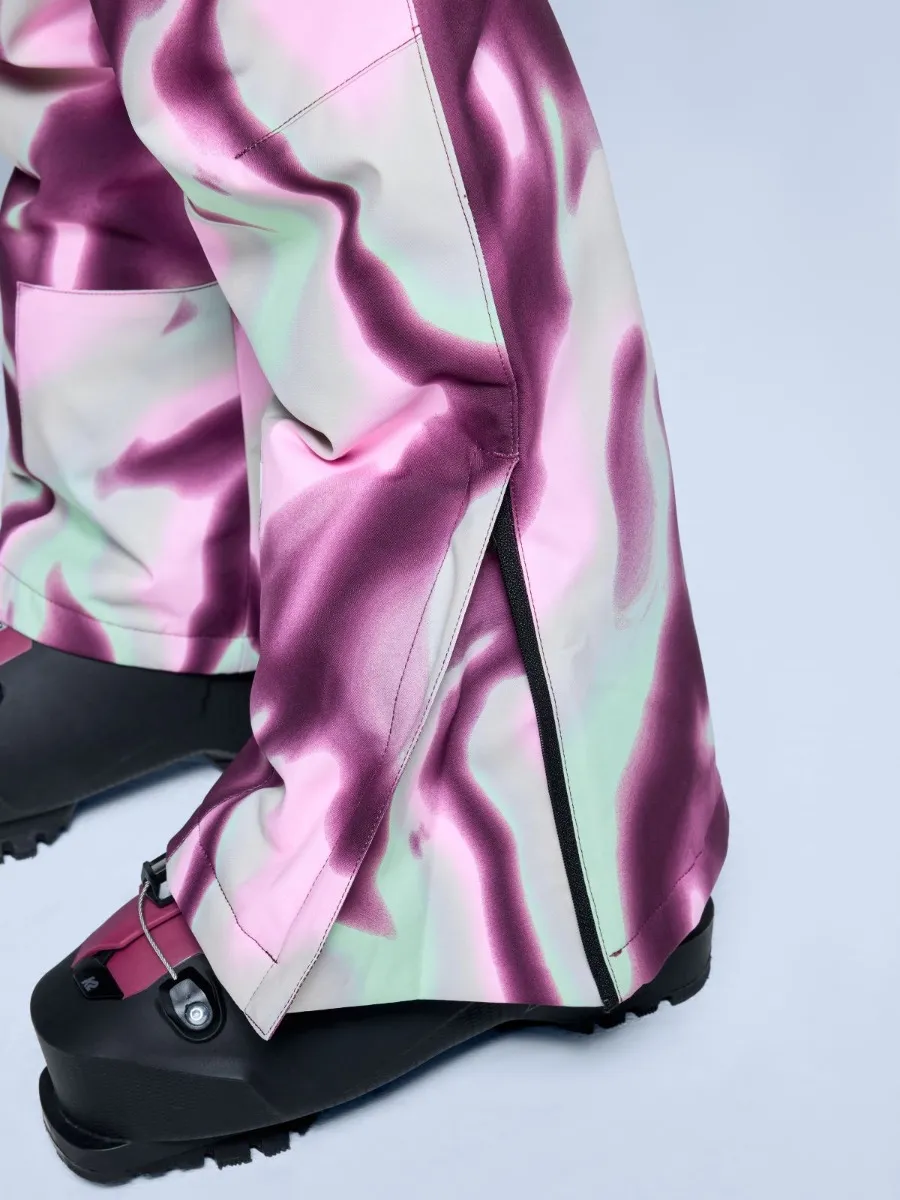 Poederbaas Skibroek Dames Arty 2L Insulated Tie Dye Pink Multi