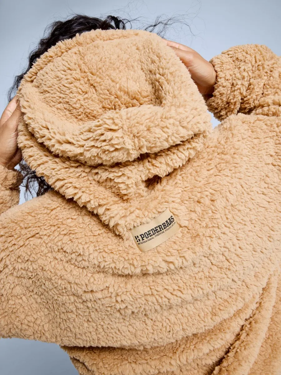 Poederbaas Fluffy Hoodie Dames Four Seasons Warm Sand