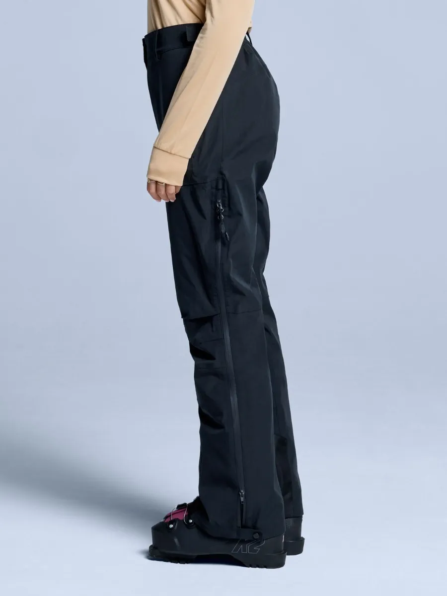 Poederbaas Skibroek Dames Freeride 3L Hardshell Zwart