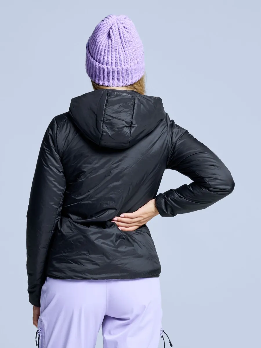 Poederbaas Donsjas Dames Freeride Insulated Zwart