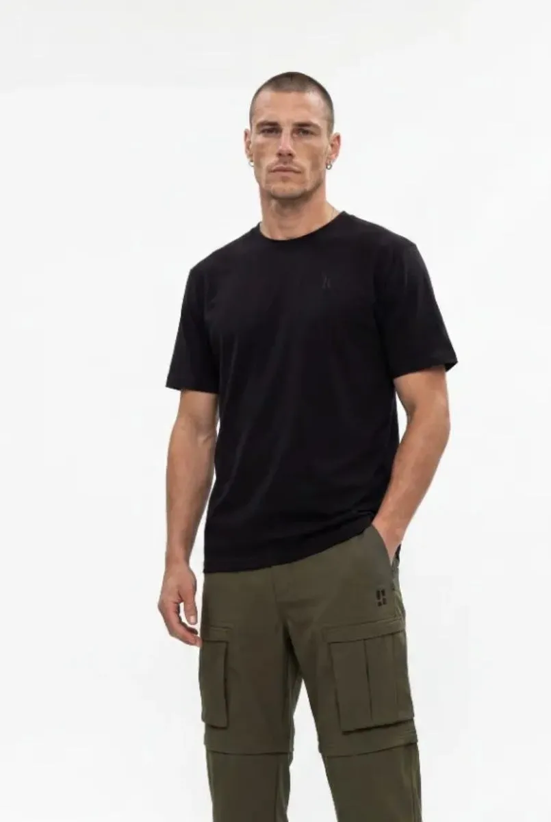Poederbaas Outdoor T-Shirt Heren SOLX Merinowol Zwart