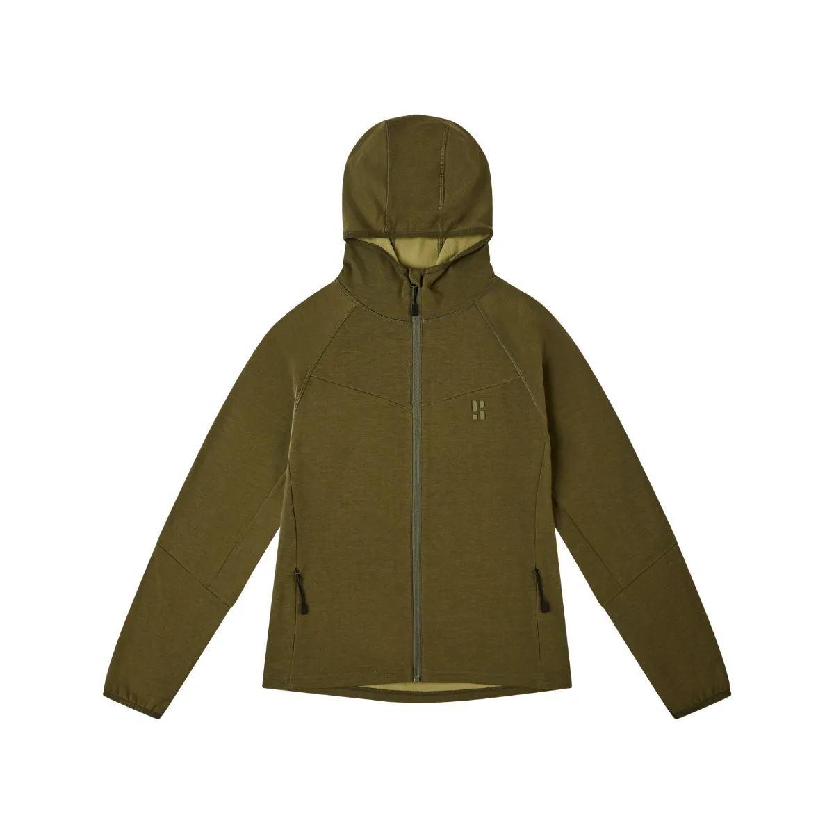 Poederbaas Outdoor Vest Dames Merinowol Olive Green