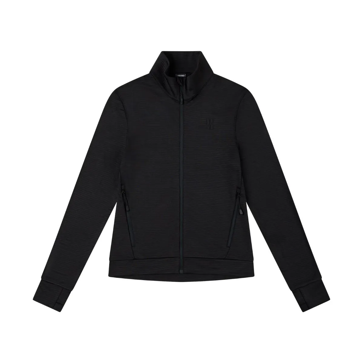 Poederbaas Outdoor Vest Dames Waffle Jacket Zwart