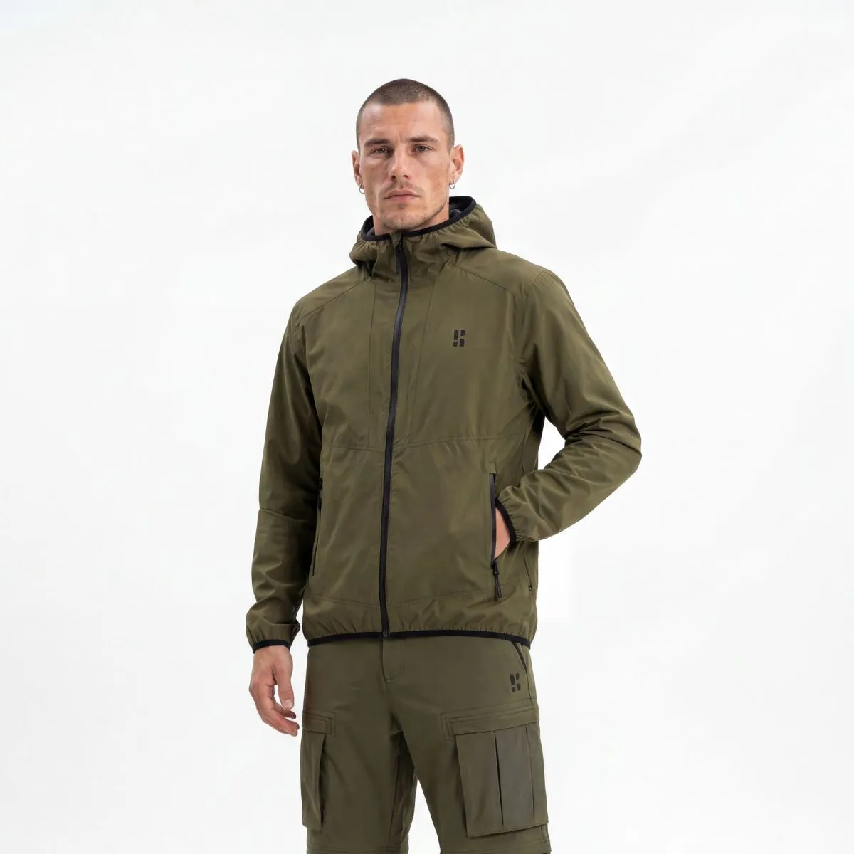 Poederbaas Outdoorjas Heren SOLX Multi Sport 2.5L Olive Green