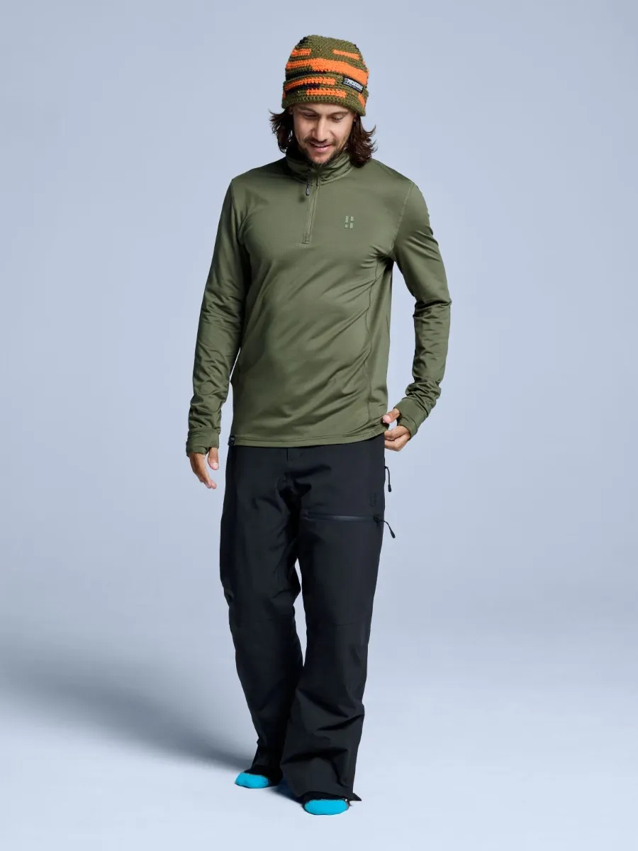 Poederbaas Midlayer Pully Heren Four Seasons Lightweight 2.0 Olive Green