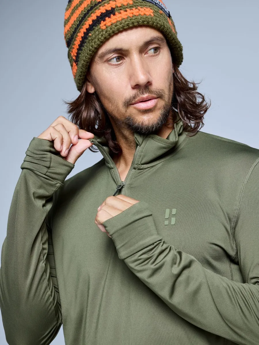Poederbaas Midlayer Pully Heren Four Seasons Lightweight 2.0 Olive Green