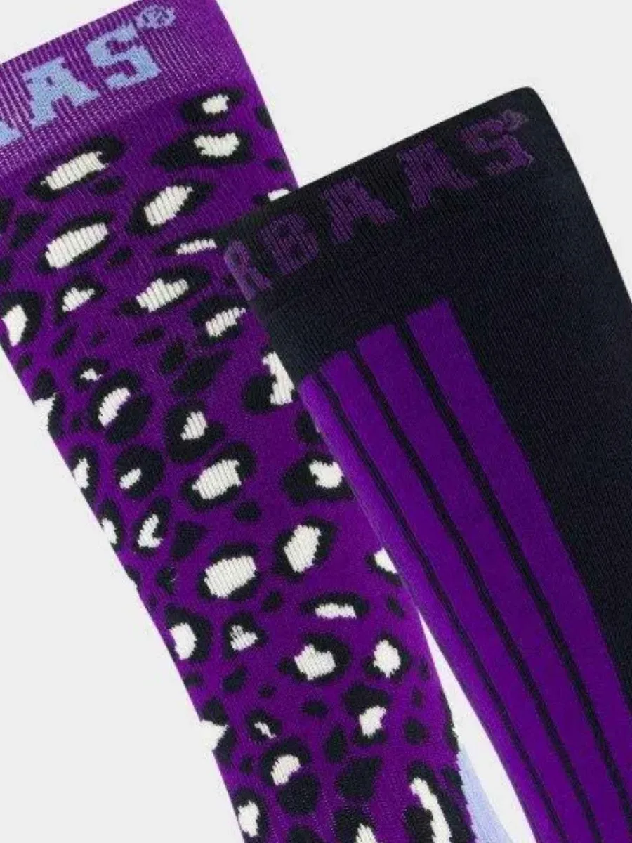 Poederbaas Skisokken 2-pack Panther Purple