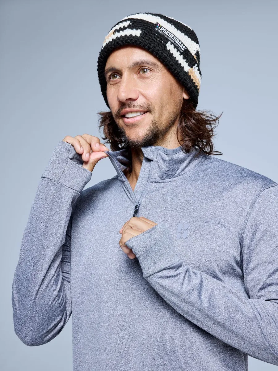 Poederbaas Muts Heren Freeride Black Multi