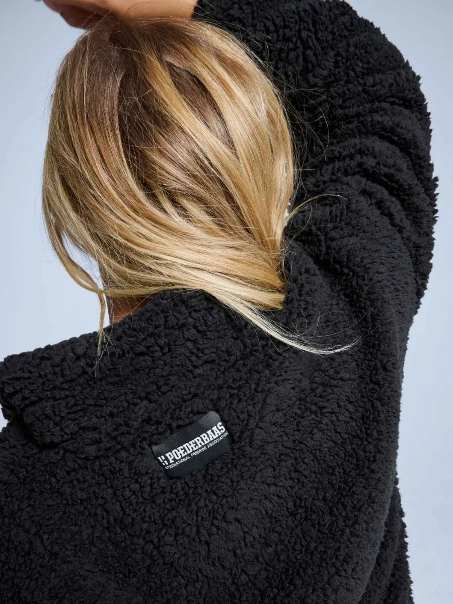 Poederbaas Fluffy Jacket Dames Four Seasons Zwart