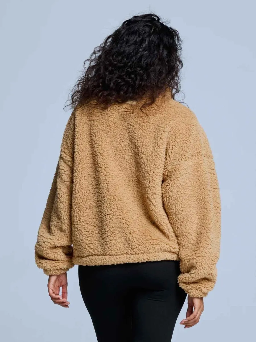 Poederbaas Fluffy Jacket Dames Four Seasons Warm Sand