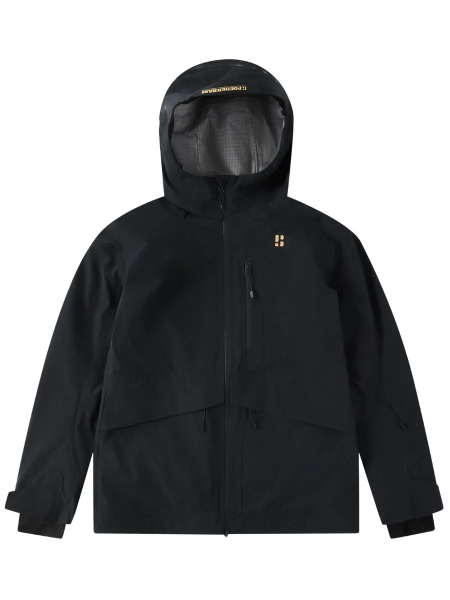 Poederbaas Ski-jas Heren Freeride 3L Hardshell Zwart