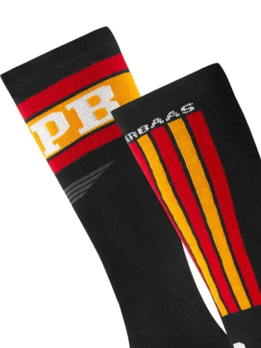 Poederbaas Skisokken 2-pack Swedish Black & Red