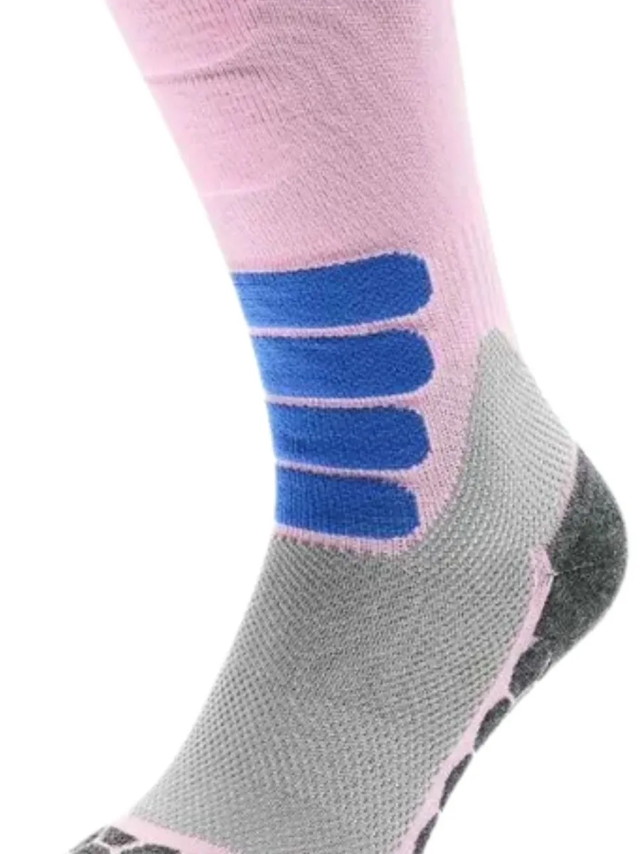 Poederbaas Skisokken Dames Merinowol Pro Powder Rose