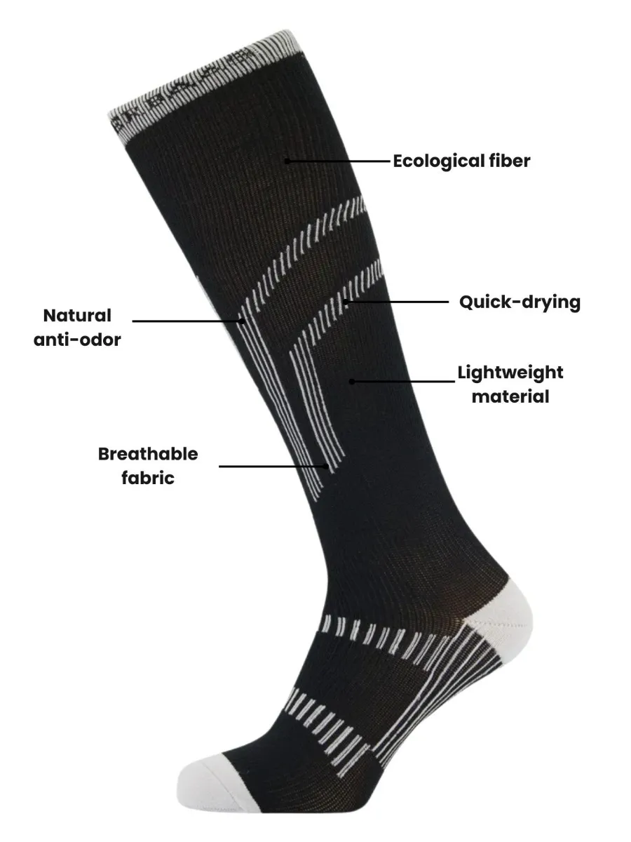 Poederbaas Skisokken Lightweight 1-pack Zwart