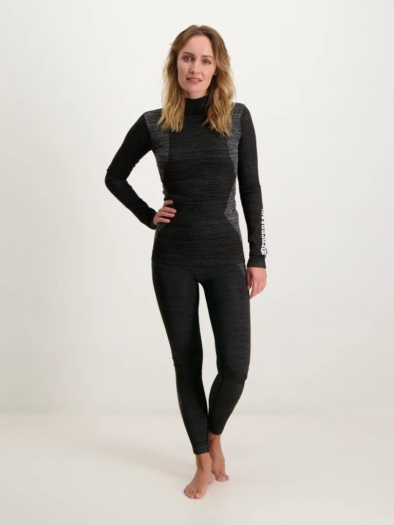 Poederbaas Thermoset Dames Technical - Thermoshirt + Thermolegging - Zwart