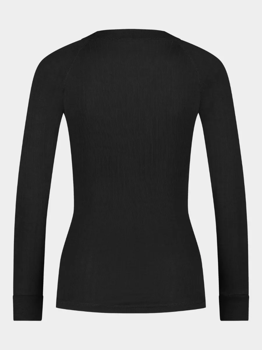 Poederbaas Thermoshirt Dames Pro Zwart
