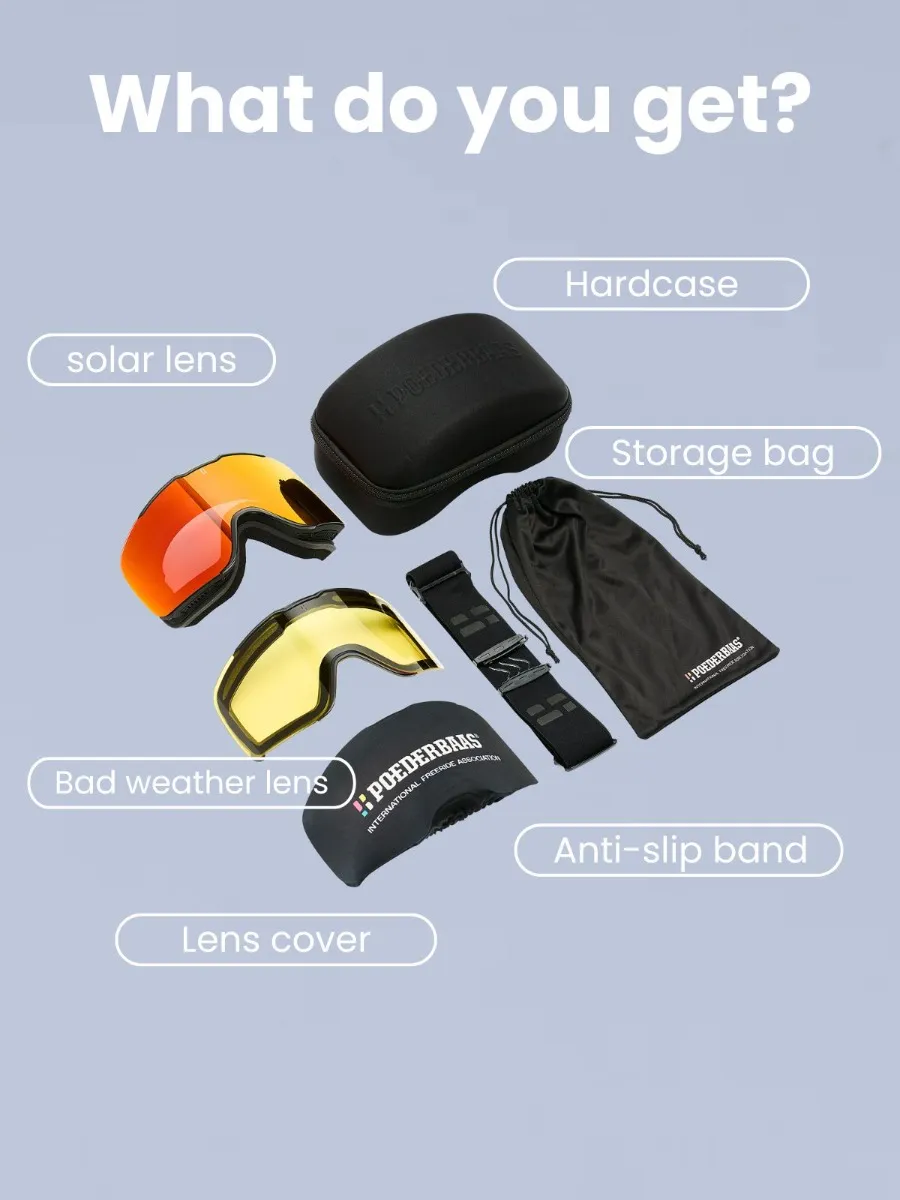 Poederbaas Skibril TST Goggle Zwart