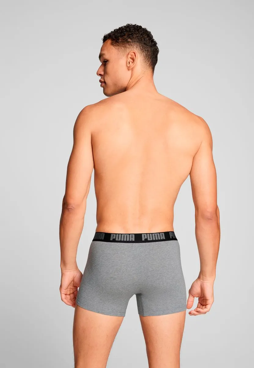 Puma Boxershorts Everyday Basic 2-pack Grey Melange / Black
