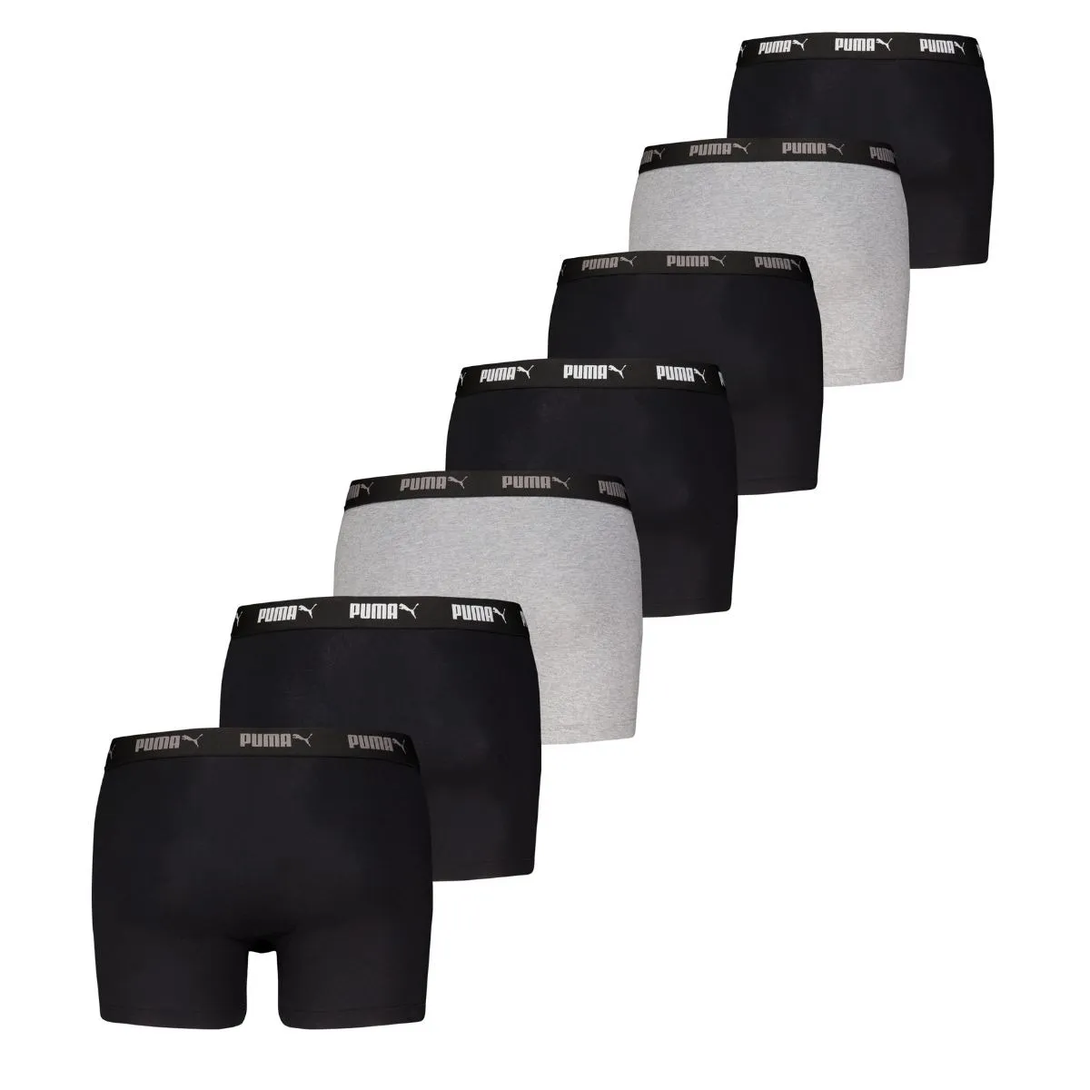 Puma Boxershorts Promo Solid 7-pack Black / Grey
