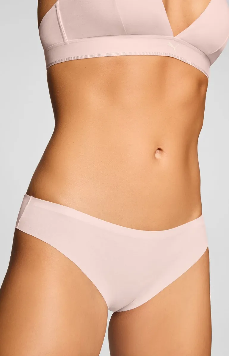 Puma Dames Briefs Invisible Cotton 2-pack Light Pink
