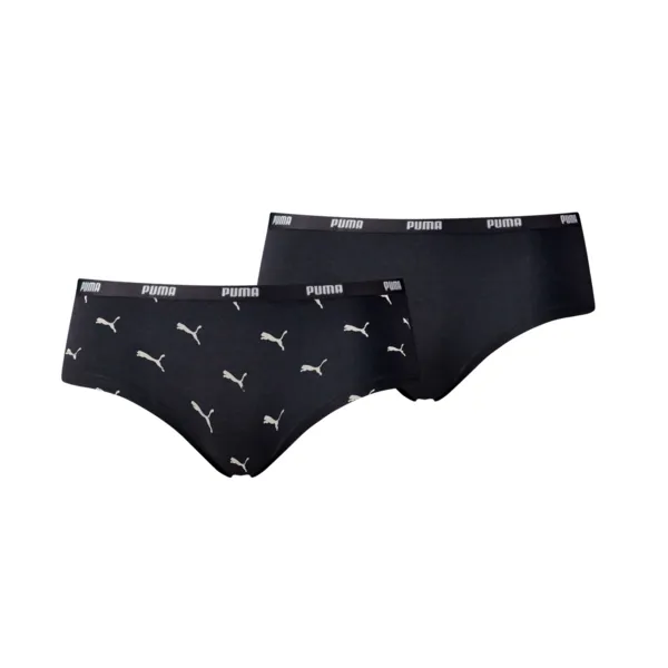 Puma Dames Hipsters Cat Logo 8-pack Zwart/Heartfelt