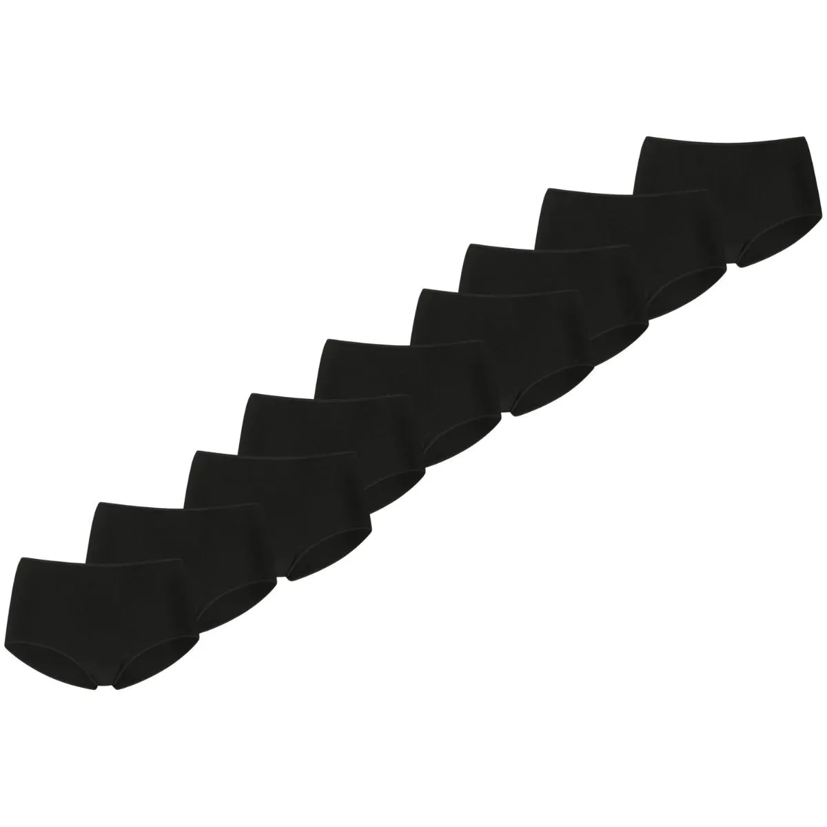 Puma Dames Mini Shorts 9-pack Zwart