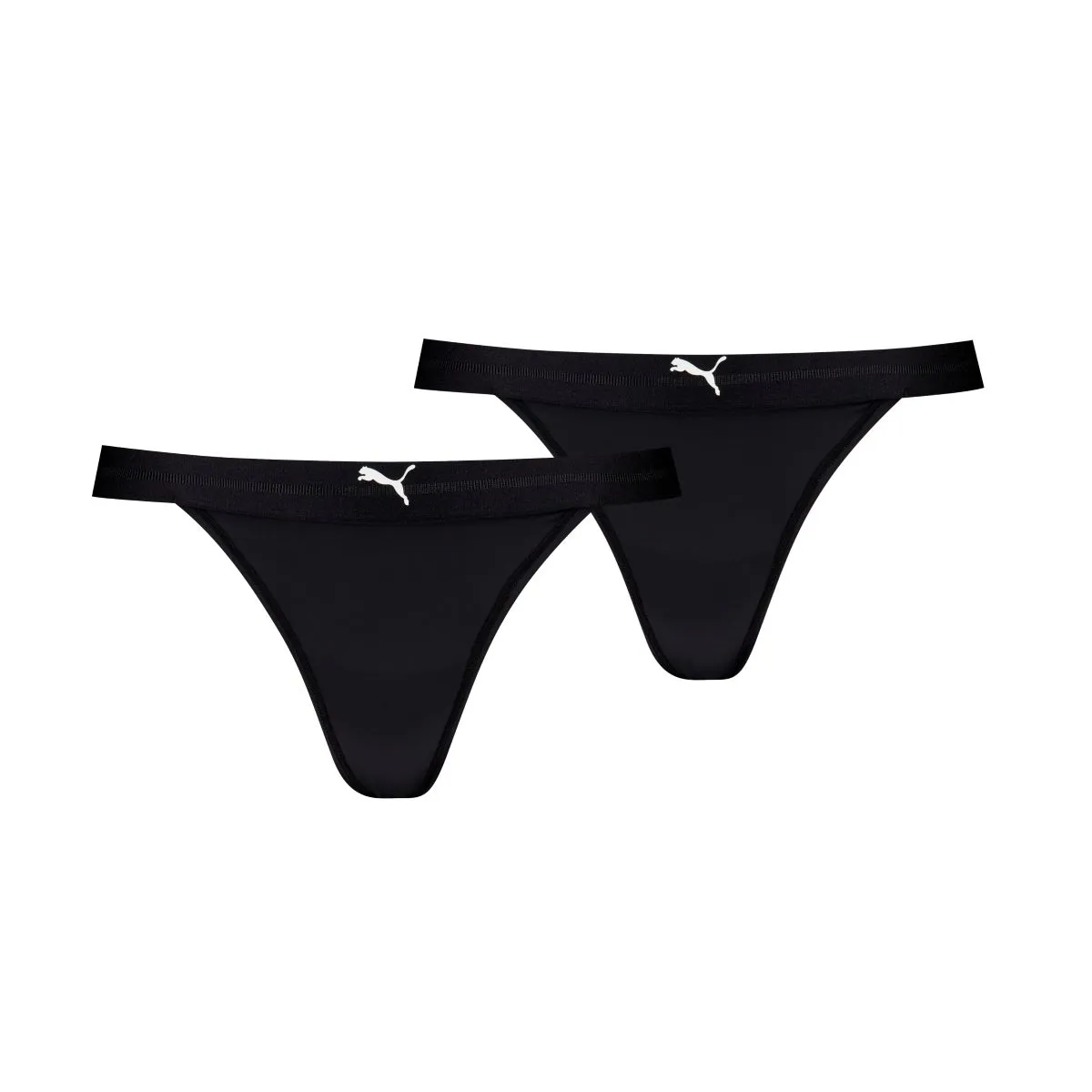 Puma Dames Sport Tanga String 2-pack Zwart