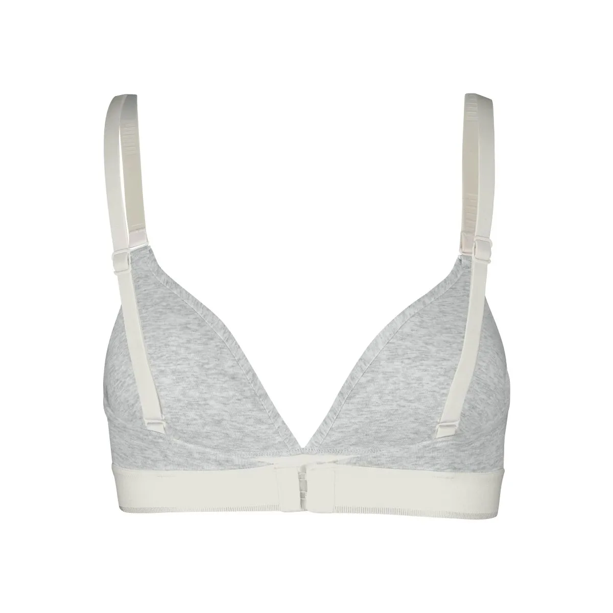 Puma Dames Sport Triangel Bralette 3D Knit Light Grey Melange