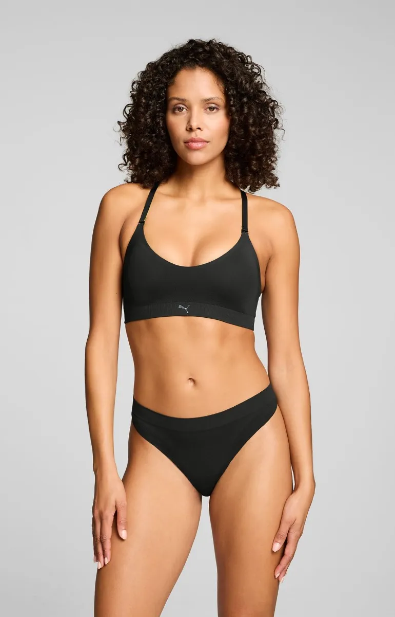 Puma Dames Sport Triangel Top 3D Knit Zwart