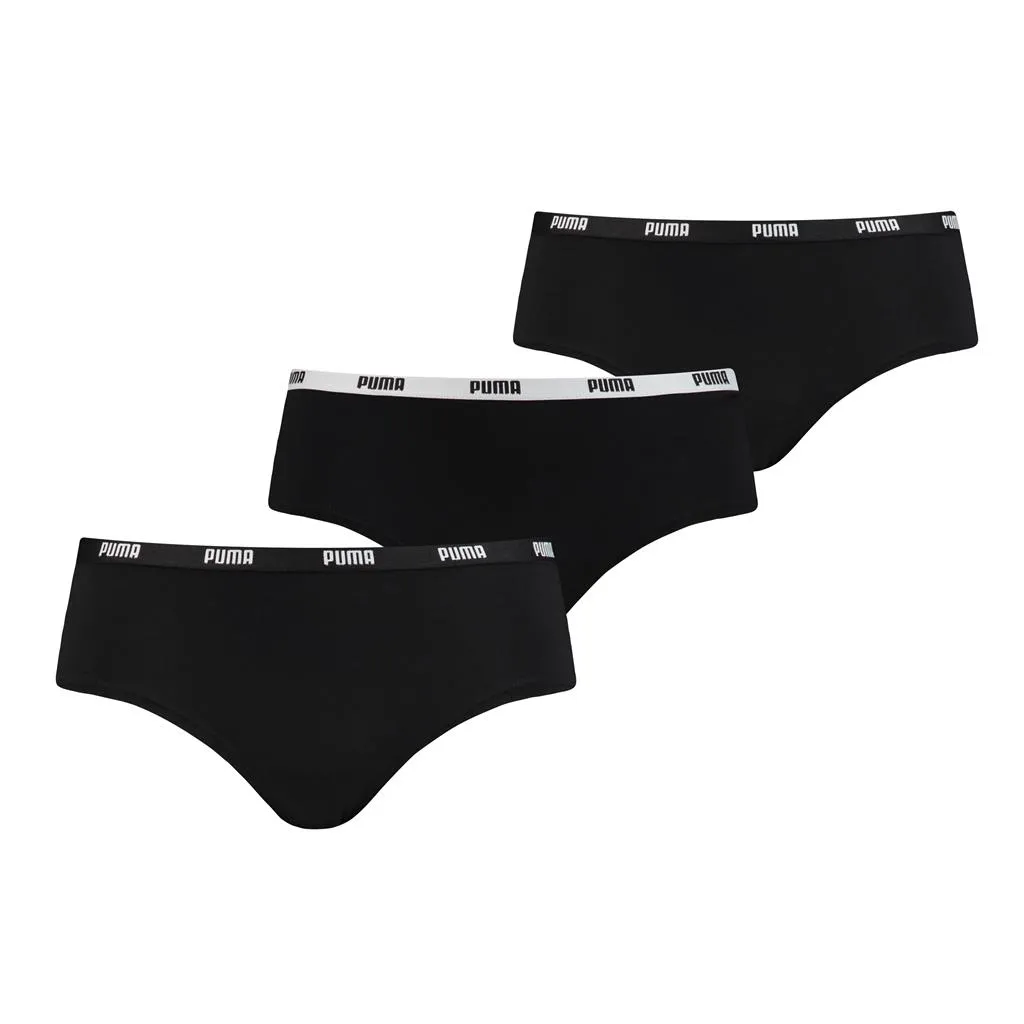 Puma Hipster Dames Zwart 6-Pack