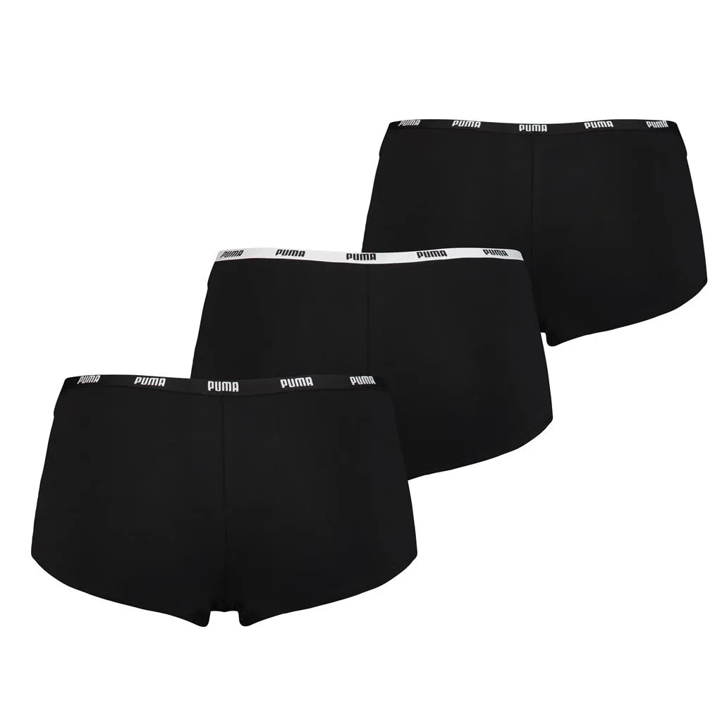 Puma Mini Short Dames Zwart 3-Pack 