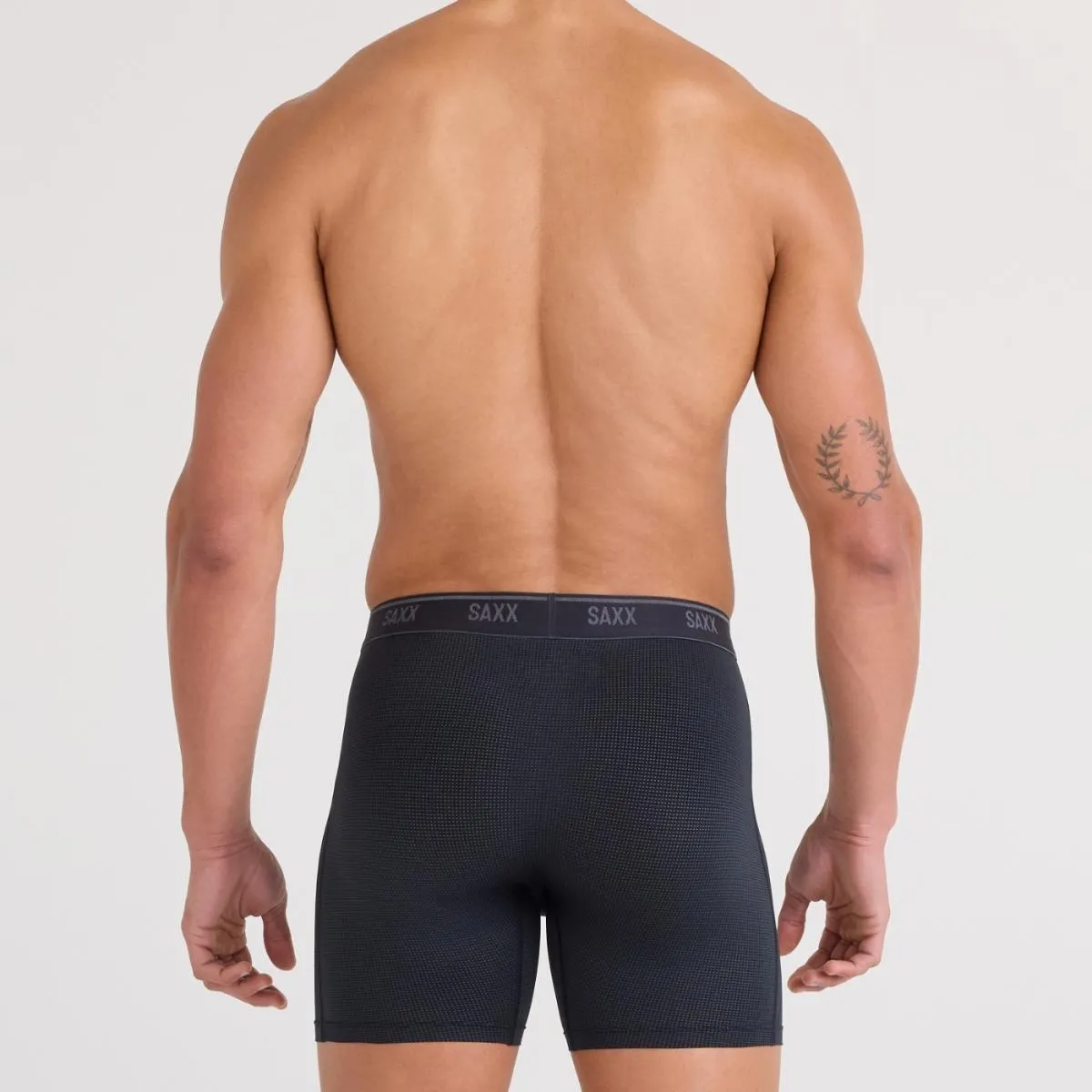 SAXX Boxershort Quest Quick-Dry Mesh Zwart