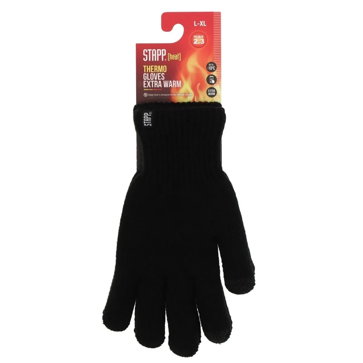 STAPP Heat Thermo Handschoenen Unisex Zwart