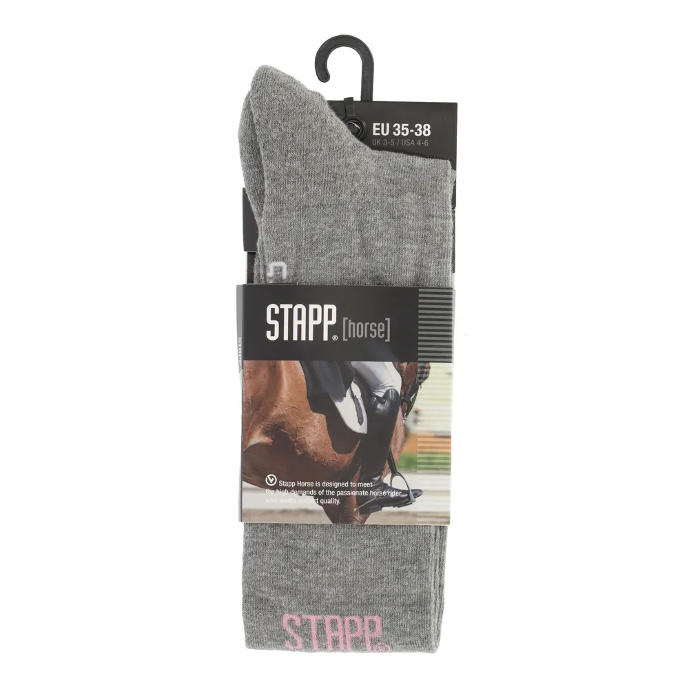STAPP Horse Paardrijsokken Born To Ride Horses Grijs