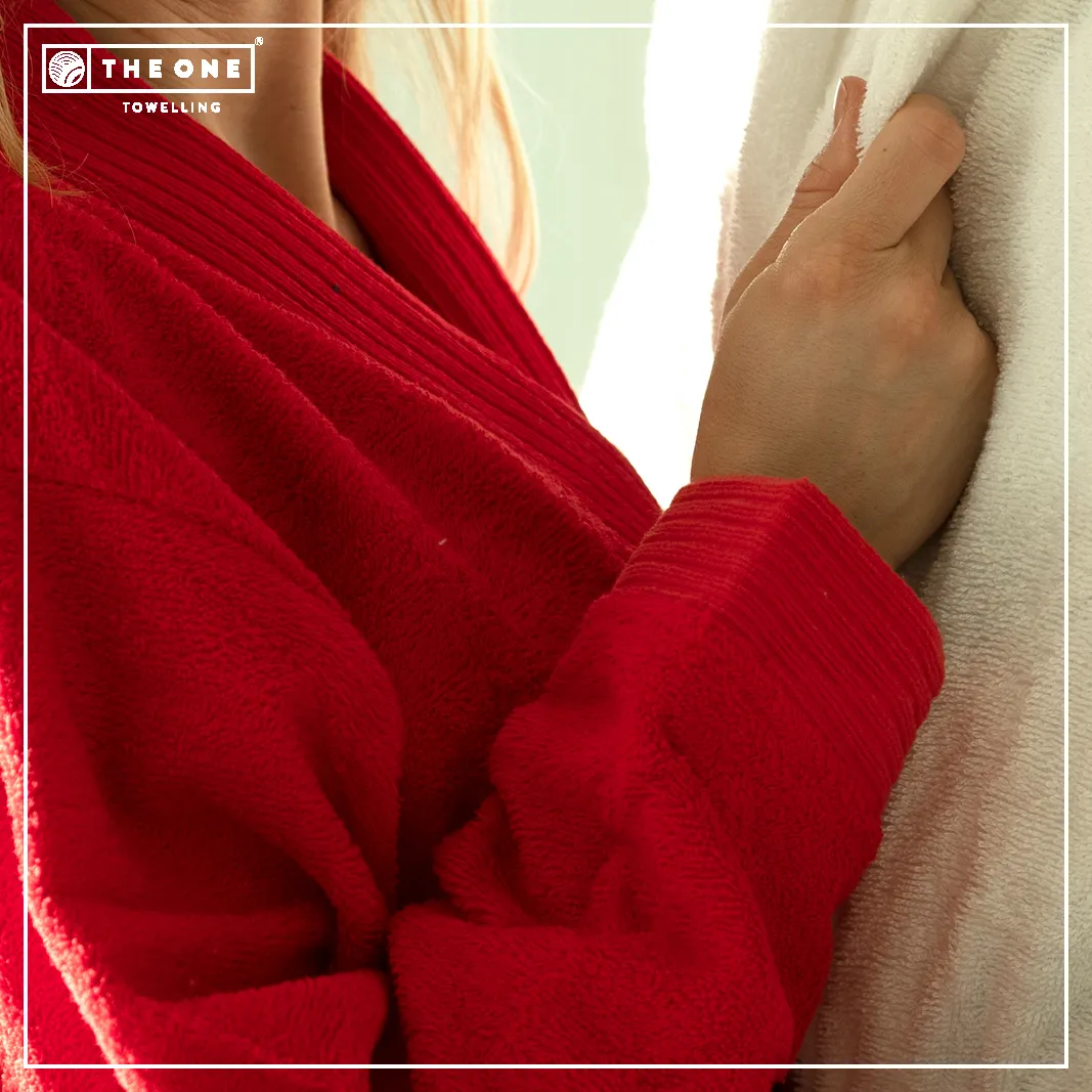 The One Classic Badjas zonder capuchon 340 gram Wit