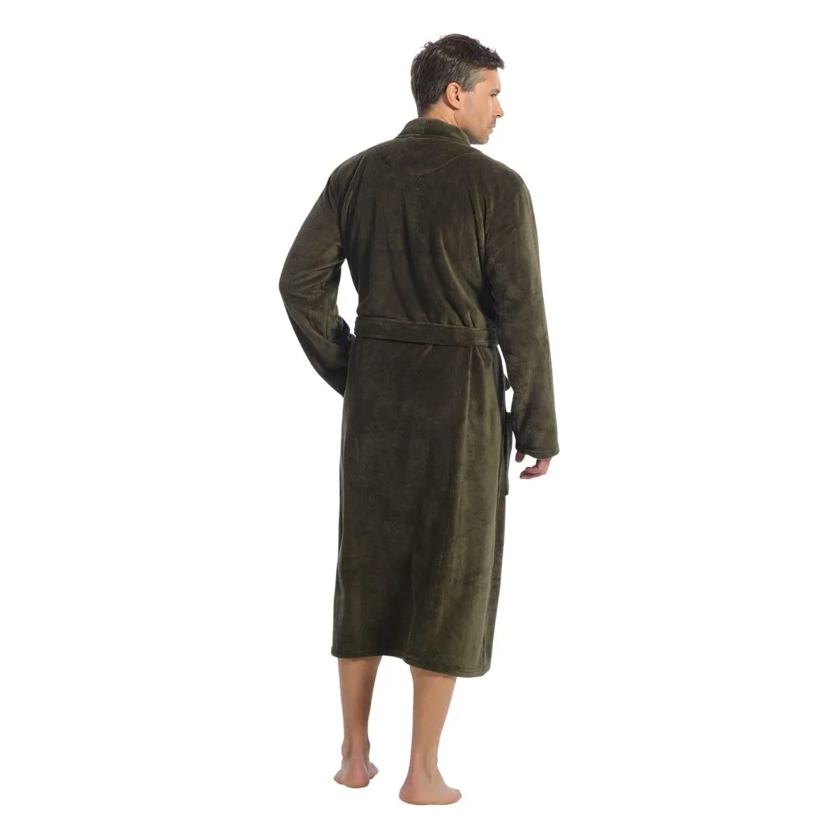 Ten Cate Badjas Heren Donker Groen