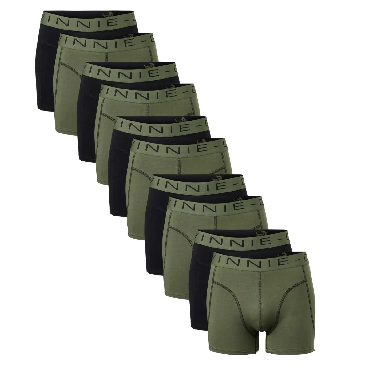 Vinnie-G Boxershorts 10-pack Black / Forest Green Combo