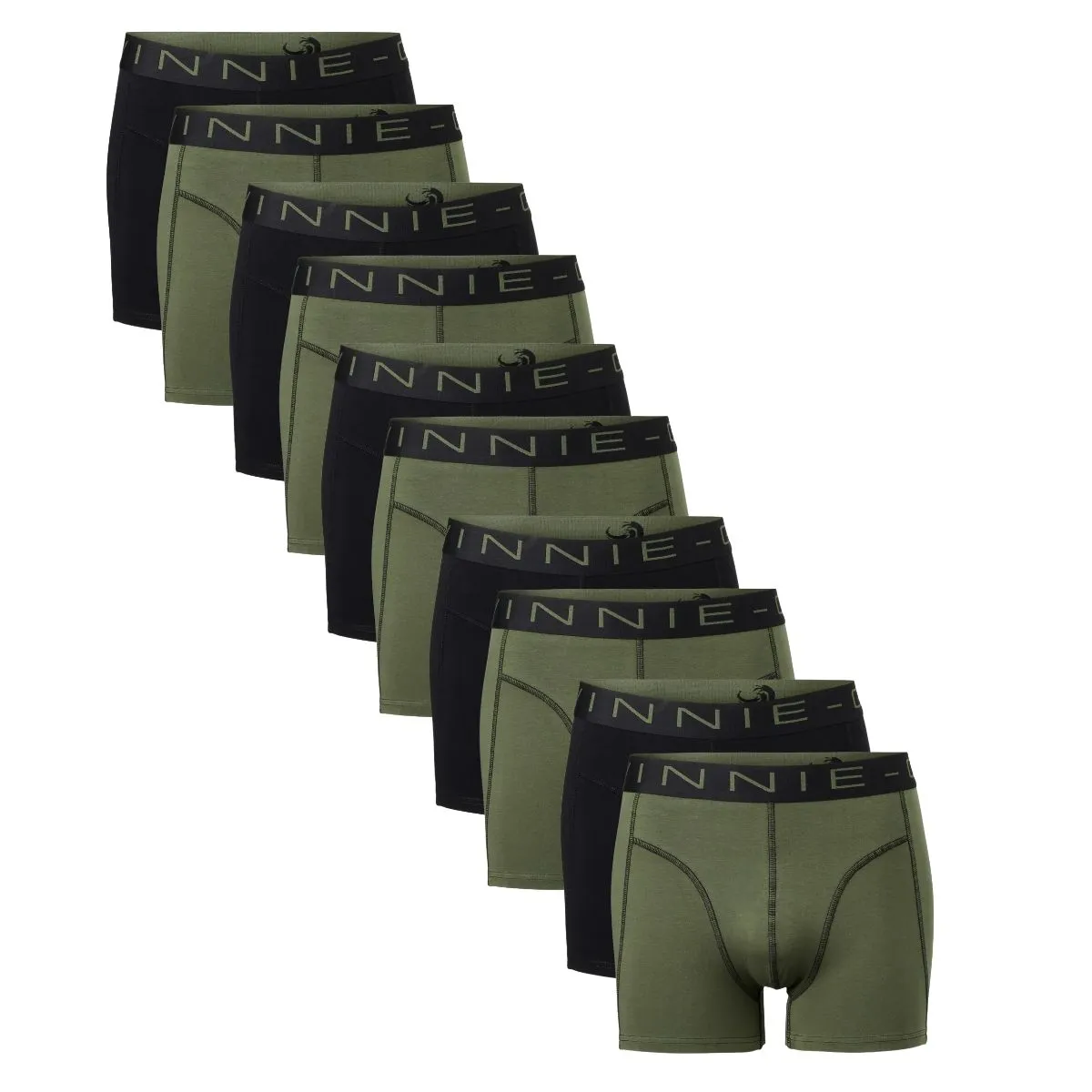 Vinnie-G Boxershorts 10-pack Black / Forest Green