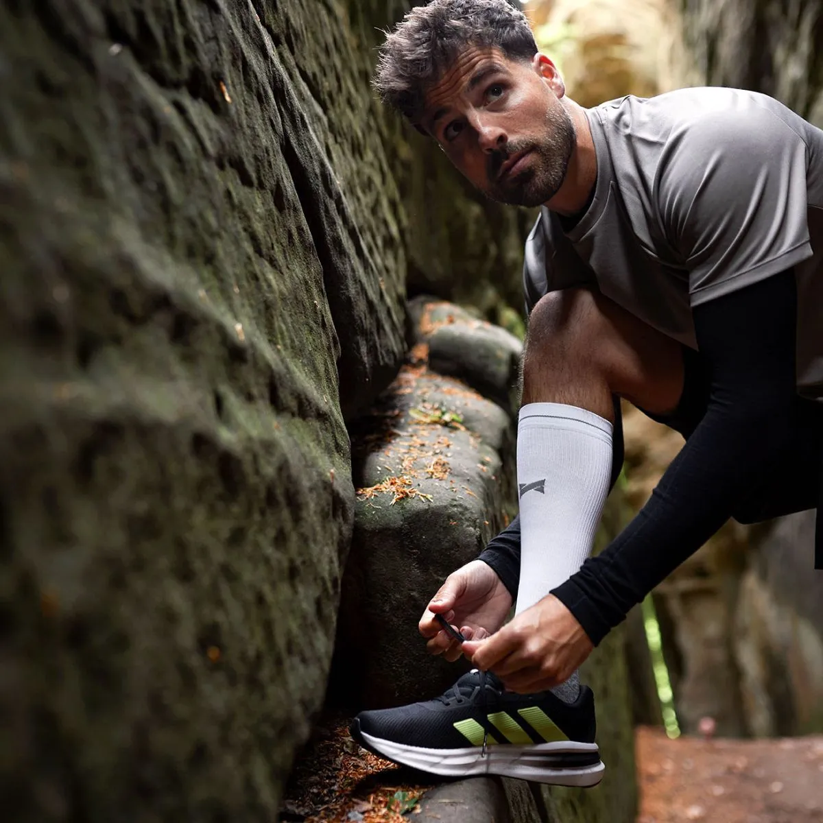 Xtreme Compressie Sokken Hardlopen 2-pack Multi White