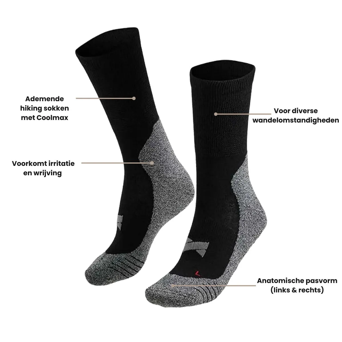 Xtreme Hiking Sokken 2-pack Multi Black