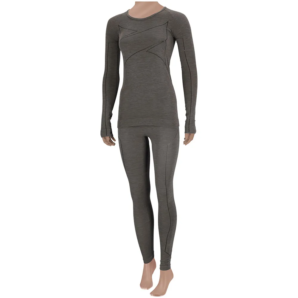 Xtreme Thermolegging Dames Merino Wol Grey Melange
