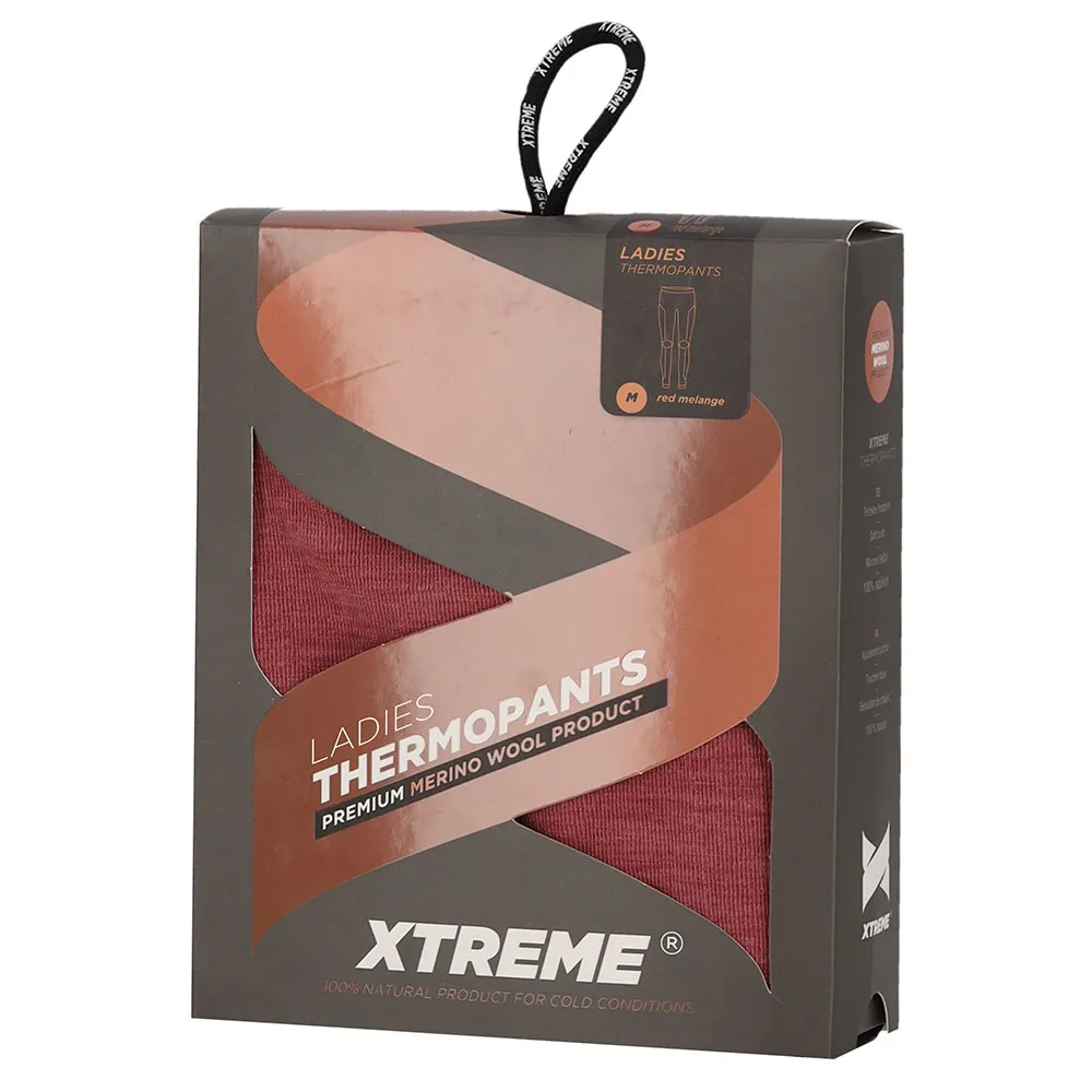 Xtreme Thermolegging Dames Merino Wol Red Melange