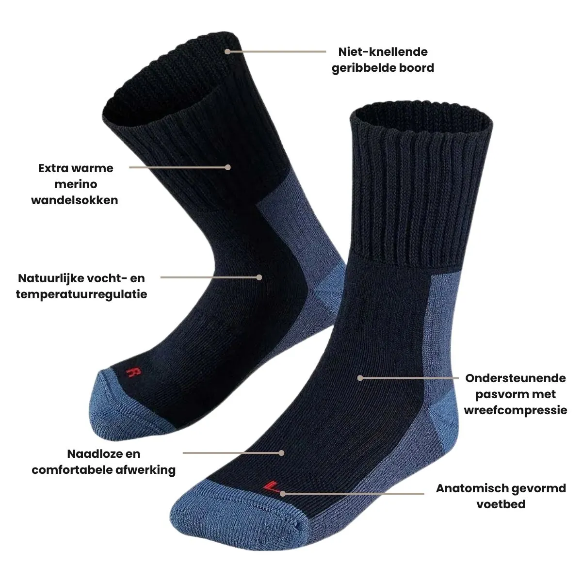 Xtreme Wandelsokken Extra Warm 1-pack Multi Blue