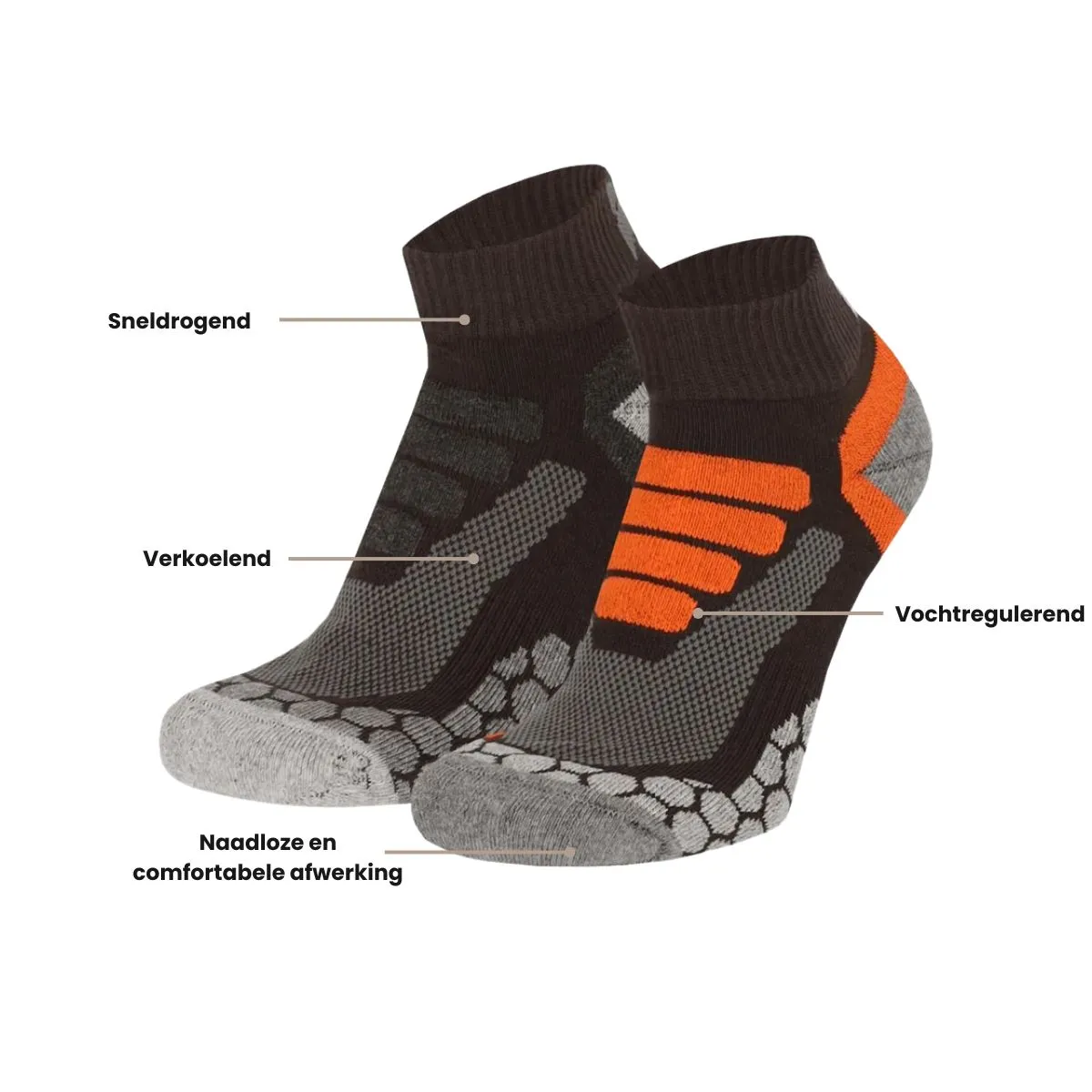 Xtreme Wandelsokken Quarter 6-pack Multi Green