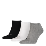 Puma Sneakersokken 3-pack Zwart / Wit / Grijs