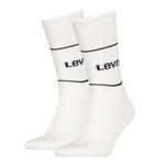Levi's sokken Short Cut Logo Sport White 2-Pack