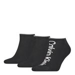 Calvin Klein Heren Sneakersokken Athleisure 3-pack Zwart